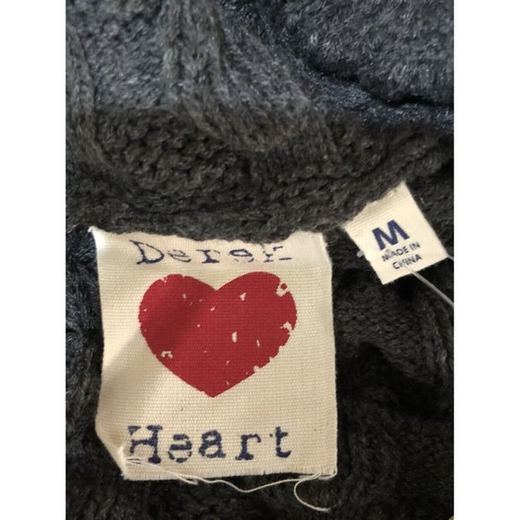 NWT~Derek Heart Body Central Cowl Neck Short Sleeve Sweater ~ Size Medium ~ Gray - Picture 7 of 9